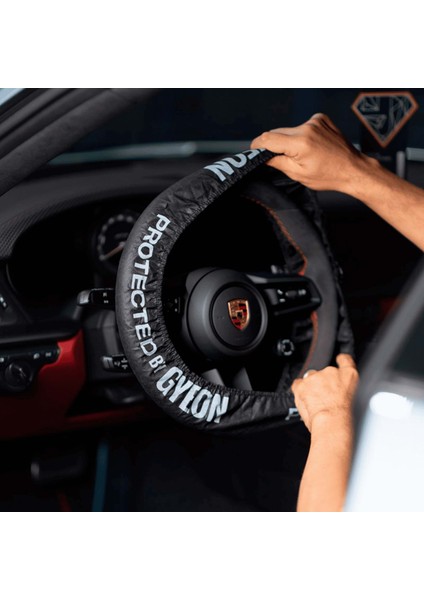 Q²m Steering Wheel Cover Araç Direksiyon Koruyucu Kılıf Siyah- 1 Adet