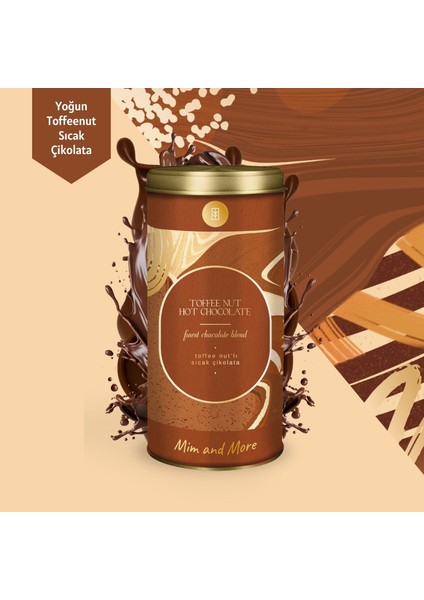 Mim And More Toffee Nut Sıcak Çikolata Toffee Nut Hot Chocolate Tin 200 gr