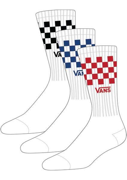 Drop V Classıc Check Crew Sock VN000EZ26M31 Unisex Çorap
