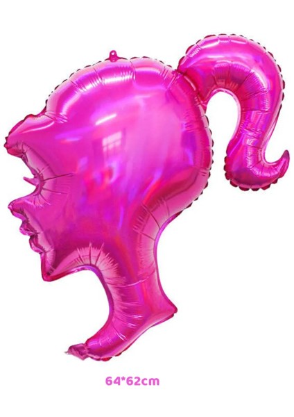 Pembe Kafa Folyo Balon Stiletto Folyo Balon Fuşya Pembe Beyaz Pembe Iyiki Doğdun Yazı Balon Seti