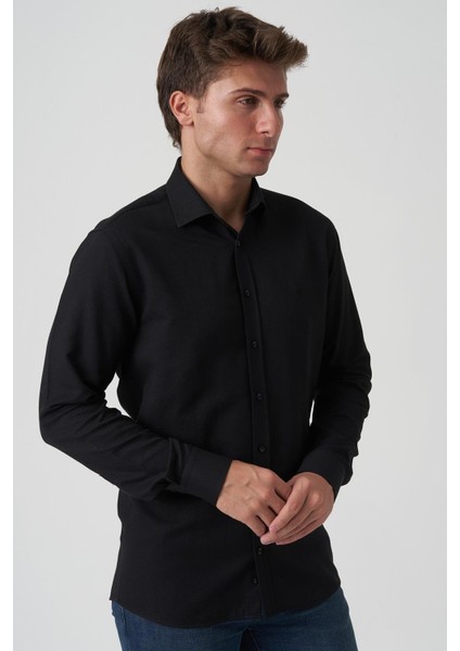 Caldas Da Rainha G2518 Slim Fit Gömlek Desenli Siyah fiyatları