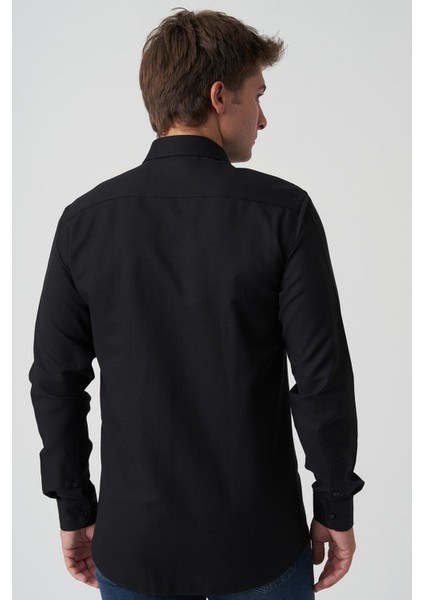 Caldas Da Rainha G2518 Slim Fit Gömlek Desenli Siyah fırsatları