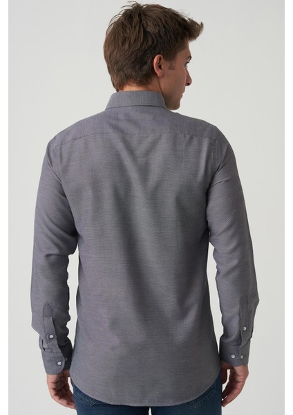 Agualva-Cacém G2502 Slim Fit Gömlek Desenli