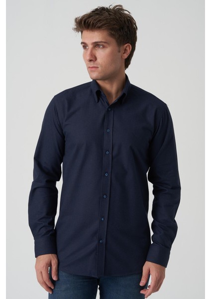 Cantanhede G2520 Slim Fit Flanel Gömlek Desenli