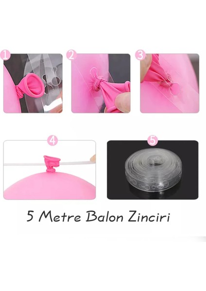 Karamel Balon Küf Yeşili Balon Ten Rengi Pastel Balon Krom Altın Balon Zinciri Seti modelleri