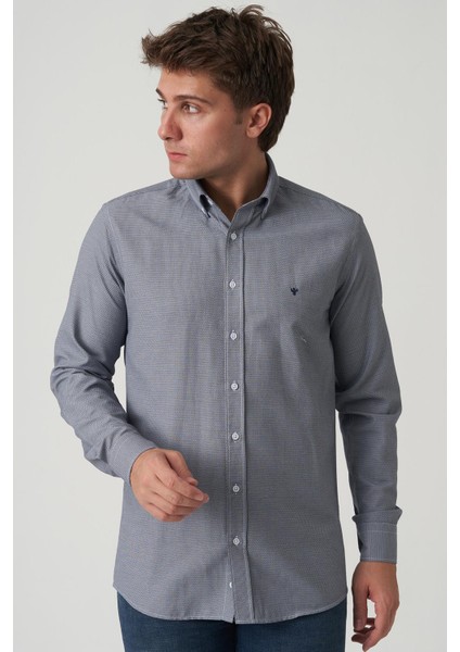 Almeirim G2507 Slim Fit Gömlek Desenli