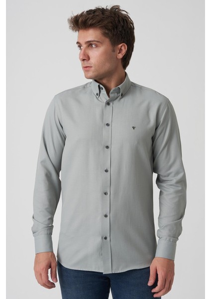 Barcelos G2514 Slim Fit Gömlek Desenli