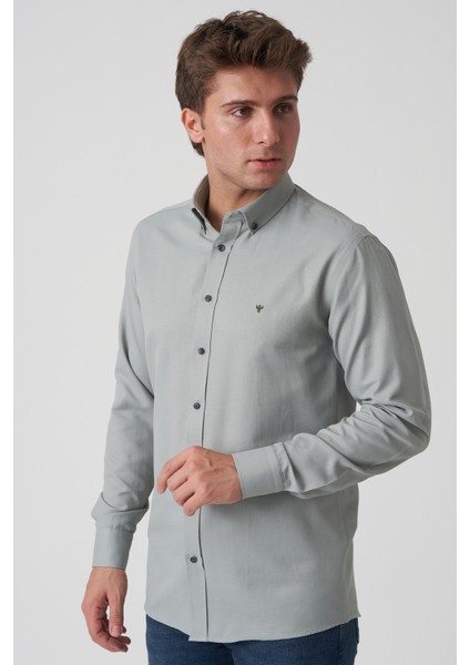 Barcelos G2514 Slim Fit Gömlek Desenli