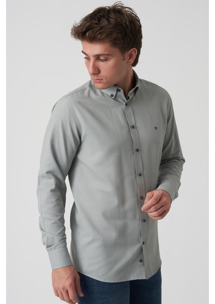 Barcelos G2514 Slim Fit Gömlek Desenli