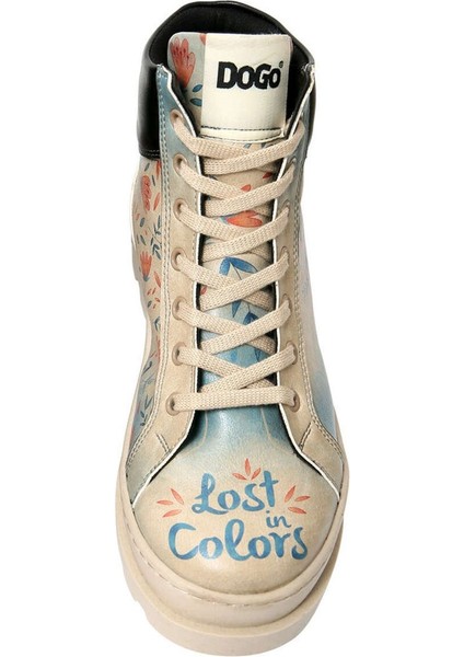 Kadın Vegan Deri Bej Bot - Lost in Colors Tasarım modelleri