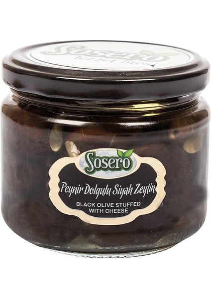 Peynir Dolgulu Siyah Zeytin 300 gr