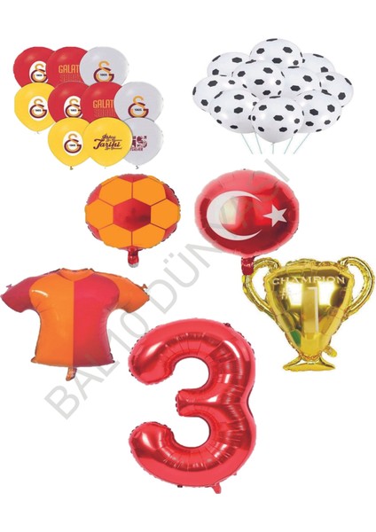 Sarı Kırmızı Galatasaray Balon Seti Yaş 3