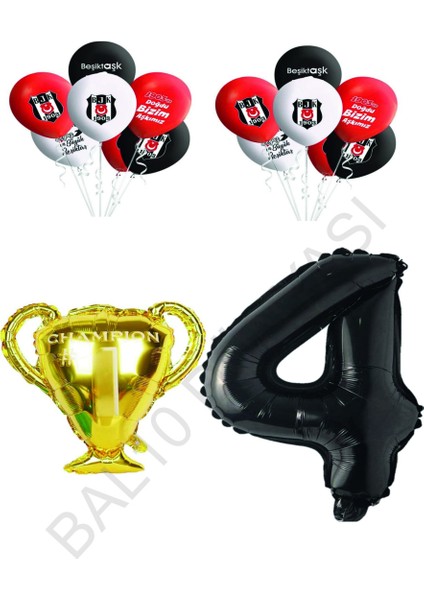Beşiktaş Siyah Beyaz Doğum Günü Konsepti Yaş 4
