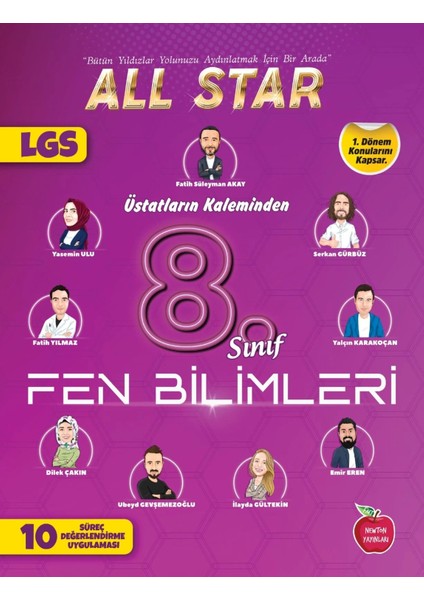 (Sınıf: 8) Fen Bilimleri 1.dönem 10 Süreç Değerlendirme Denemesi Üstatların Kaleminden