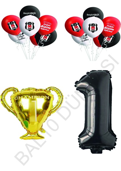 Beşiktaş Siyah Beyaz Doğum Günü Konsepti Yaş 1