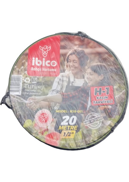 Kalın 1/2 20MT.TAKVİYELİ Bahçe Hortumu (4767) - MCT7698-9699
