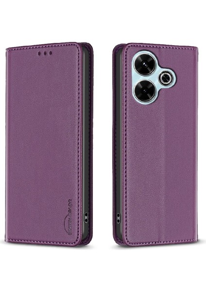 Xiaomi Poco M6 4g Çoklu Kart Yuvası Çok Renkli Cüzdan Deri Için Flip Case (Yurt Dışından)