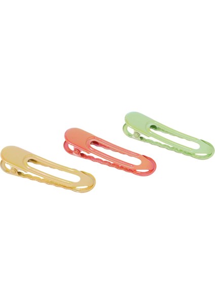 Renkli Oval Pens Toka Seti (3 Adet)