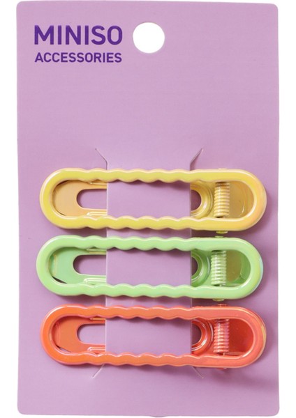 Renkli Oval Pens Toka Seti (3 Adet)