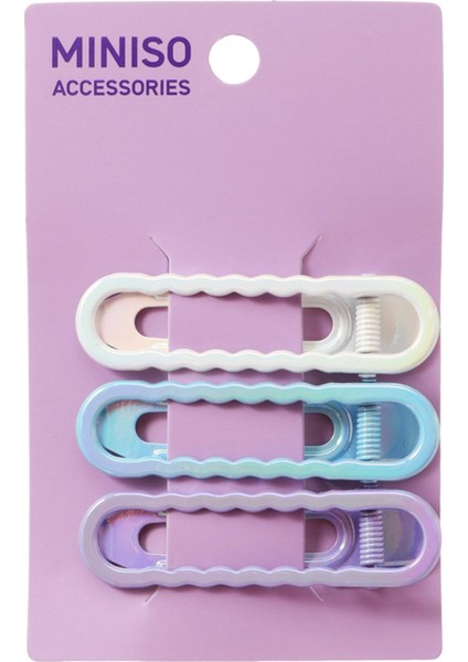 Renkli Oval Pens Toka Seti (3 Adet)
