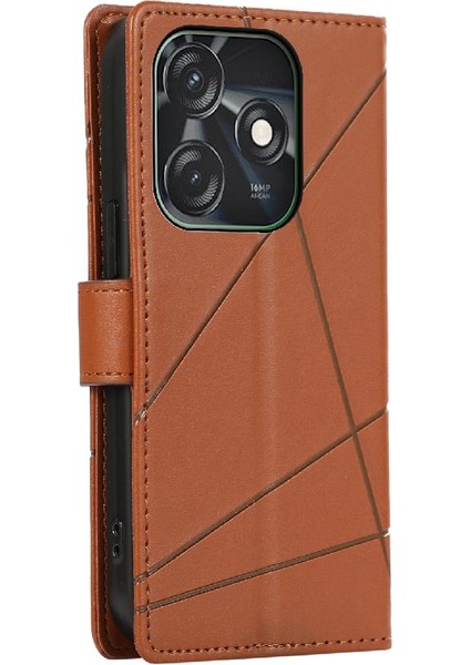 Tecno Kıvılcım 10C Şok Emici Kickstand Üç Kart Yuvaları Için Flip Case (Yurt Dışından)
