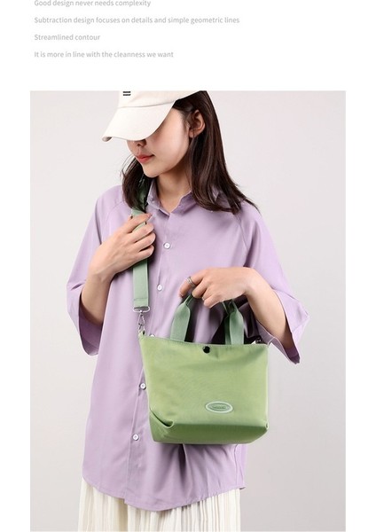 Love Home Küçük Çanta Kadın 2023 Yeni Kore Versiyonu Taşınabilir Kova Çanta Moda Rahat Omuz Çapraz Çanta Oxford Naylon Bez Çanta (Yurt Dışından) modelleri