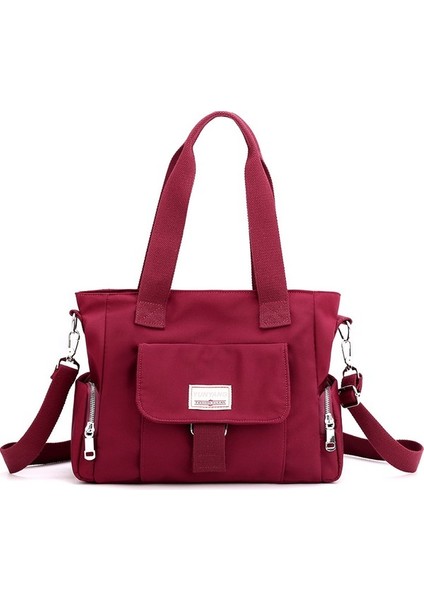 Love Home 2023 Gündelik Moda Büyük Kapasiteli Anne Çantası Hafif Servis Çantası Tek Omuz El Çantası Kadın Çantası (Yurt Dışından)