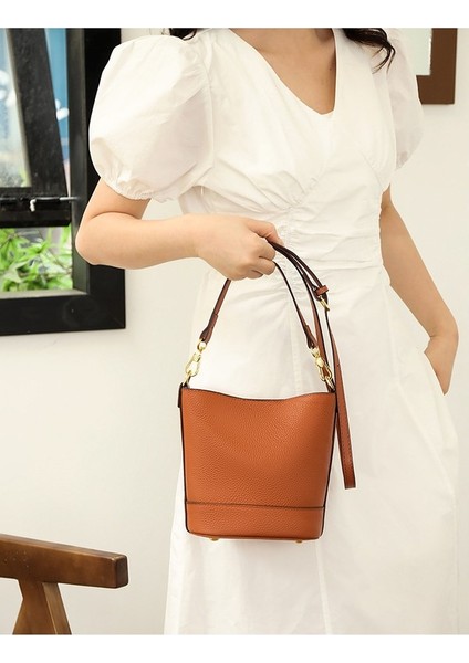 Love Home Hakiki Deri 2023 Yeni Cep Telefonu Çantası Kadınlar Için Ilk Katman Inek Derisi Kadın Omuz Crossbody Çanta Büyük Kapasiteli Kova Cep Telefonu Çantası (Yurt Dışından) modelleri