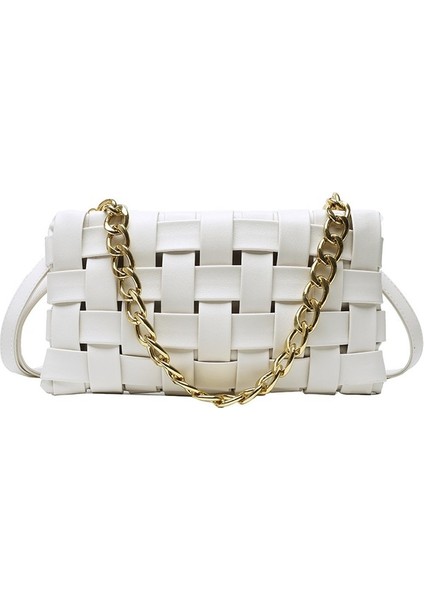 Fansheng-Hb Kadın Dokuma Çanta Omuz Çapraz Askılı Koltuk Altı Çantası (Yurt Dışından)