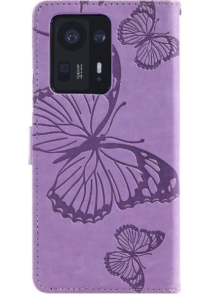 Xiaomi Mix 4 Flip Kickstand Darbeye Kapak Pu Deri ile Flip Case (Yurt Dışından)