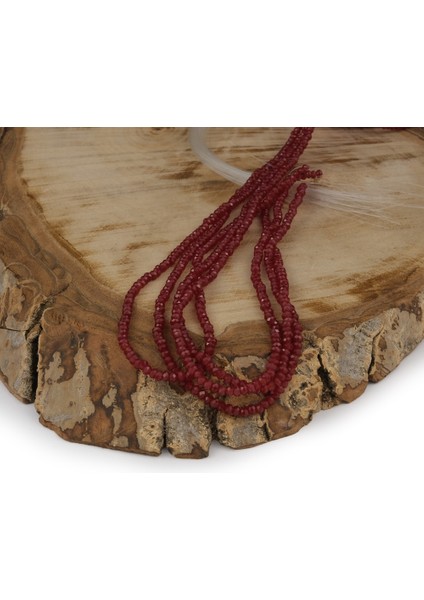 Kristal Boncuk 2 mm Bordo A123