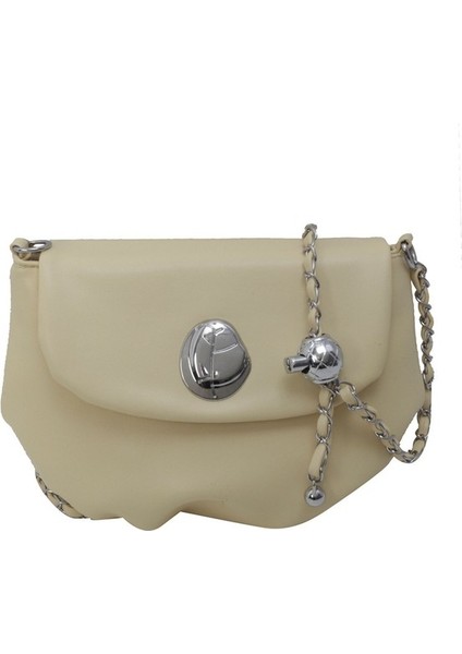 Küçük Çanta Kadın Ilkbahar ve Yaz Modası Pilili Omuz Çantası Retro Çok Yönlü Zincir Crossbody Çanta (Yurt Dışından)