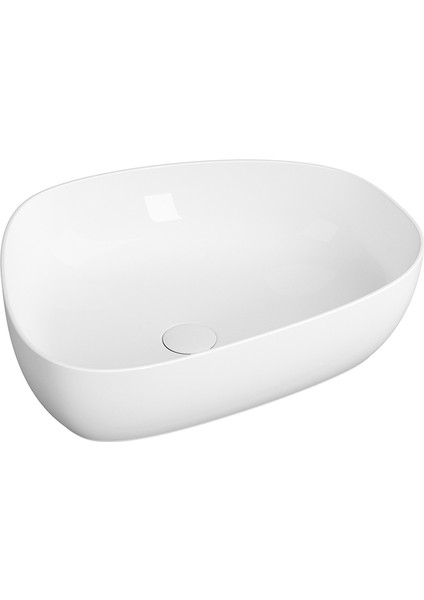 Outline 5991B403-0016 Asimetrik Lavabo, VitrA Clean, 56 cm, Beyaz