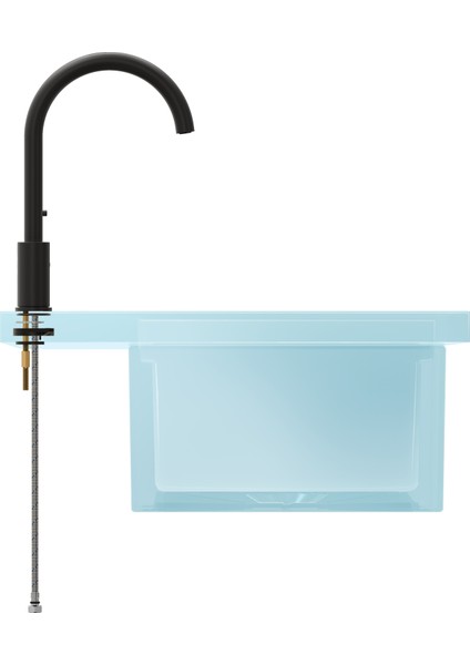 Origin A4255836 Çanak Large Lavabo Bataryası, Mat Siyah