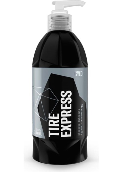 Q²m Tire Express Lastik Parlatıcı ve Koruyucu - 500 ml -Su Bazlı Jel Oto Lastik Cilası