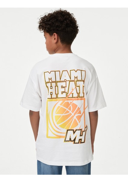 Marks & Spencer Nba Miami Heat T-Shirt (6-16 Yaş)