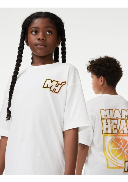 Marks & Spencer Nba Miami Heat T-Shirt (6-16 Yaş)