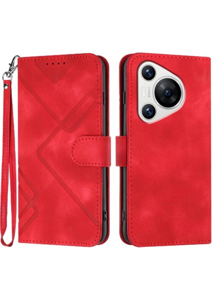 Kart Yuvası Standı Manyetik Pu ile Huawei Pura 70 Flip Cüzdan Için Flip Case (Yurt Dışından)