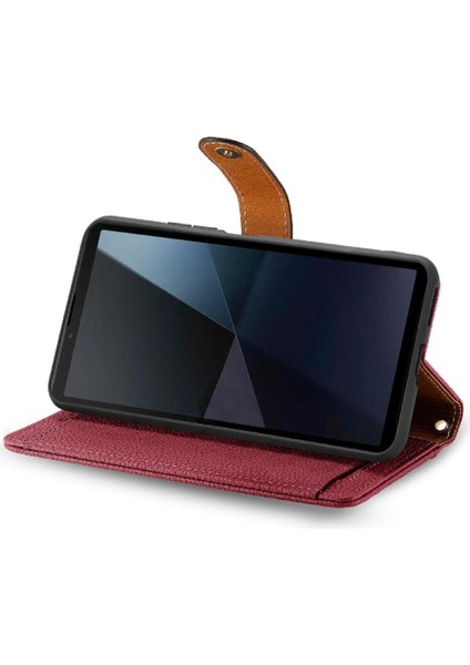 Sony Xperia 10 Vı Için Flip Case Cüzdan Darbeye Aşk Fermuar Deri (Yurt Dışından)