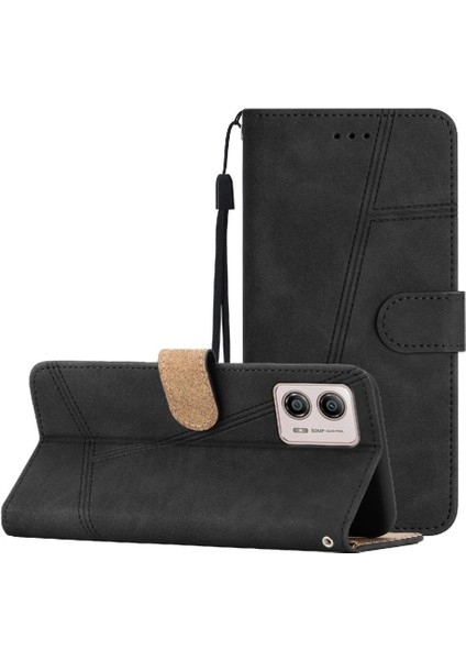 Motorola Moto G73 Tam Koruma Bilek Kayışı Flip Folio Pu Için Flip Case (Yurt Dışından) indirimleri