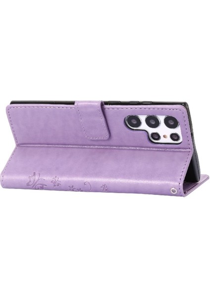 Samsung Galaxy S24 Ultra Kart Tutucu Kickstand Pu Deri Için Filp Durumda (Yurt Dışından) modelleri