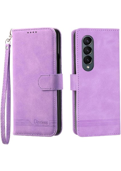 Samsung Galaxy Z Için Flip Case Fold 4 Premium Kart Yuvaları Nakit Cep (Yurt Dışından)