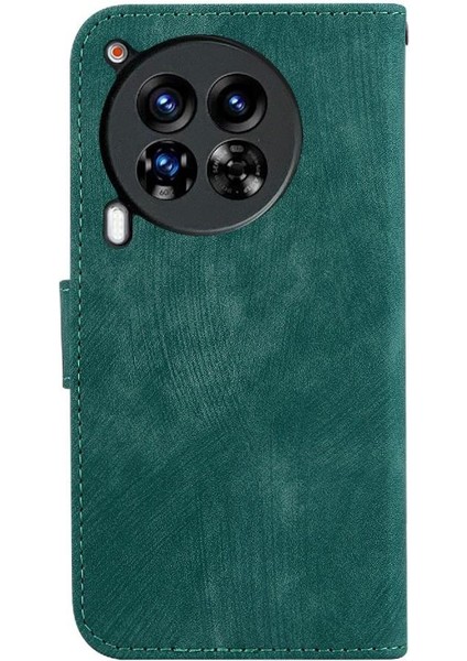 Tecno Camon 30 Premier Kabartmalı Sevimli Kaplan Flip Folio Kart Kapak Için Kılıf (Yurt Dışından)