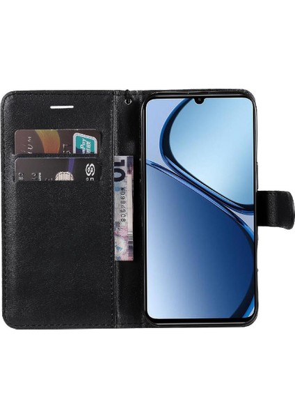 Realme C61 Iş Cüzdan Telefon Kılıfı Için Flip Case Klasik Düz Renk (Yurt Dışından) fiyatları