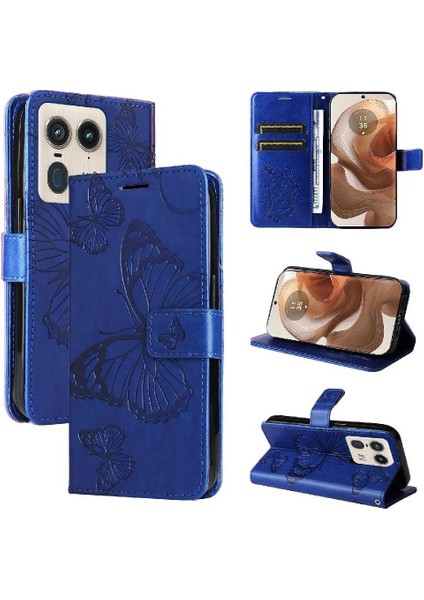 Motorola Moto X50 Ultra 5g Pu Deri Manyetik Kapak Için Kılıf Kart ile (Yurt Dışından)