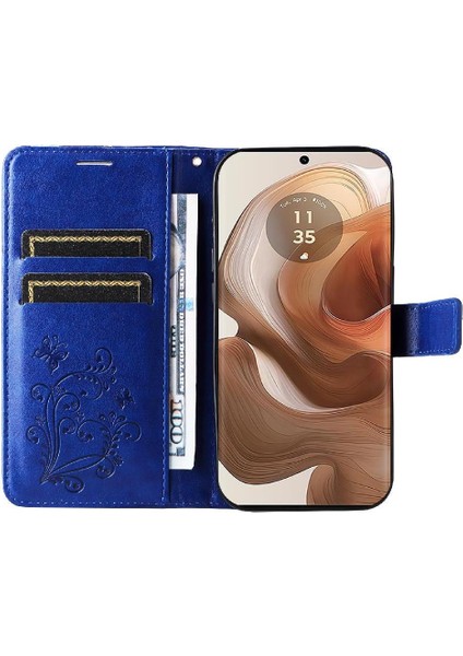 Motorola Moto X50 Ultra 5g Pu Deri Manyetik Kapak Için Kılıf Kart ile (Yurt Dışından)