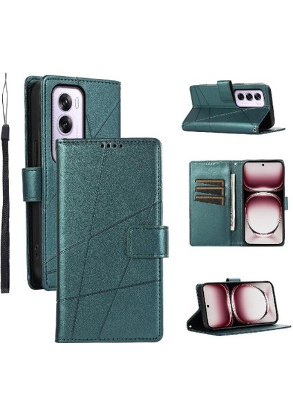 Oppo Oppo 12 Pro 5g Için Flip Case Üç Kart Yuvaları Darbeye Kickstand (Yurt Dışından)