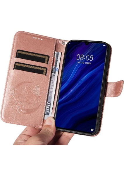 Kredi Kartı Yuvası ile Huawei P30 Için Flip Case Ayrılabilir El Kayışı Yüksek (Yurt Dışından) modelleri