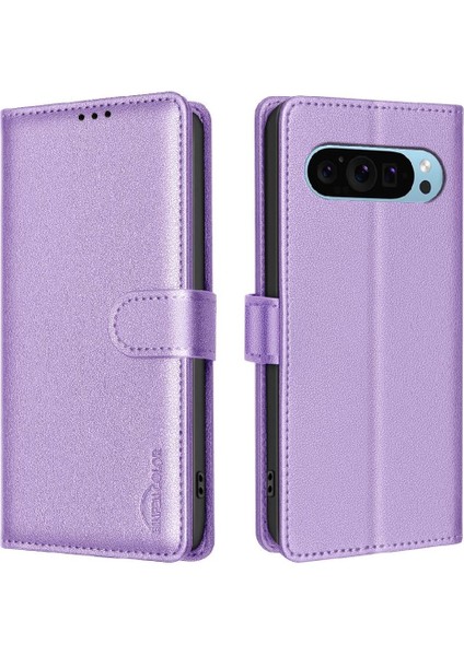 Google Piksel 9 Pu Deri Rfıd Engelleme Kart Tutucu Cüzdan Için Flip Case (Yurt Dışından)