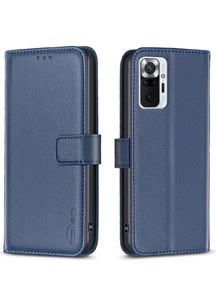 Xiaomi Redmi Not 10 Için Flip Case Pro Max Deri Kılıf Cüzdan Çoklu Kart (Yurt Dışından)